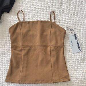 Girlfriend Collective Camel Camisole Strapless  Top